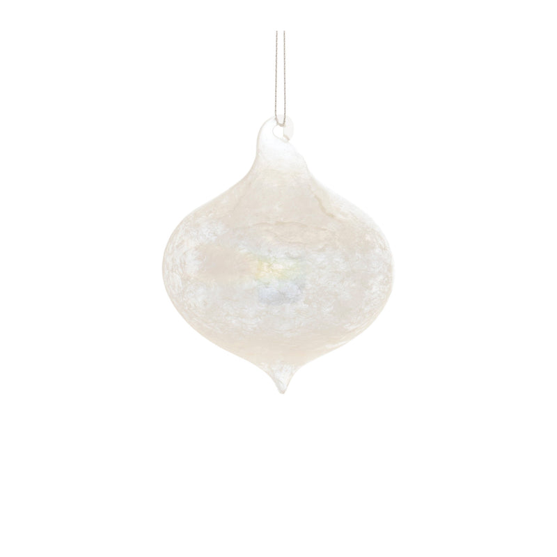 Melrose Iridescent Cloudy Glass Ornament (Set of 6)