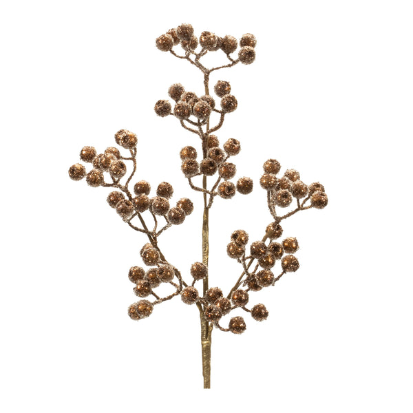 Melrose Beaded Berry Spray (Set of 6)