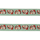 Melrose Nostalgic Santa Print Wired Ribbon (Set of 2)