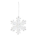 Melrose Clear Acrylic Snowflake Oranment (Set of 12)