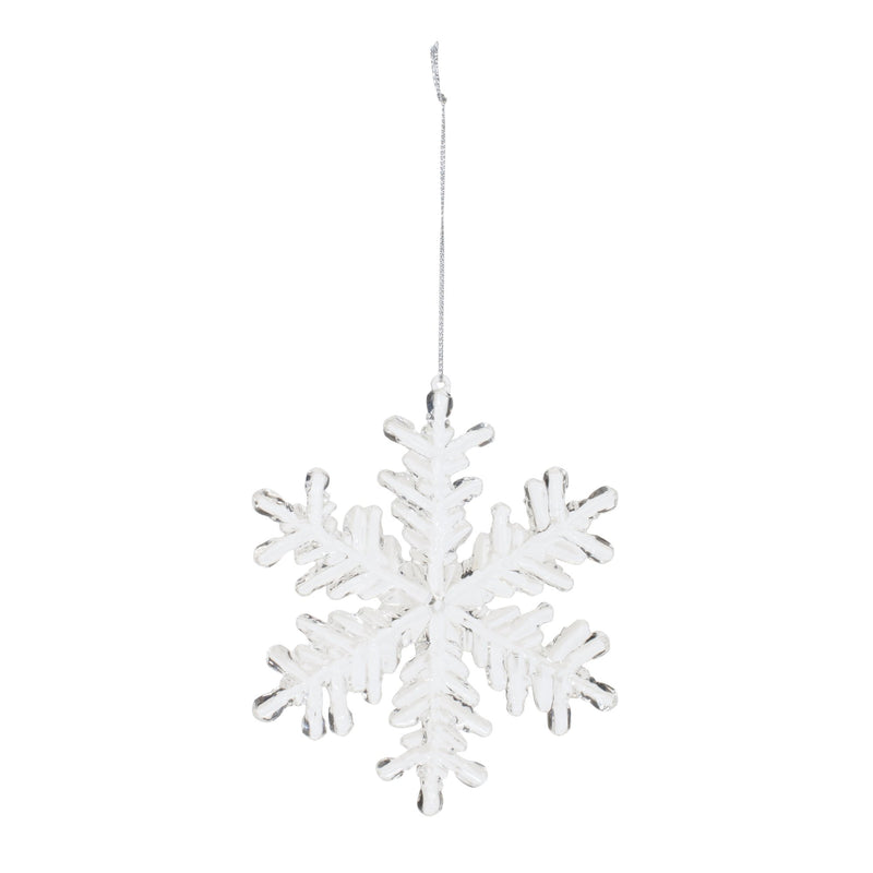 Melrose Clear Acrylic Snowflake Oranment (Set of 12)