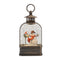 Melrose LED Snow Globe with Snowman and Cardinals 9.75"H