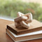 Melrose Oak Wood Square Link Decor (Set of 3)