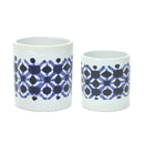 Melrose Tie-Dye Print Ceramic Pot Set of 2 Planter, Tie-Dye, Ceramic