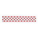 Melrose Red and White Polka Dot Wired Ribbon (Set of 2)