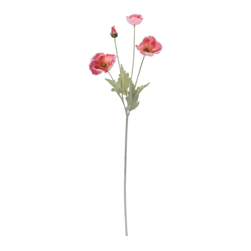 Melrose Poppy Floral Spray (Set of 6)