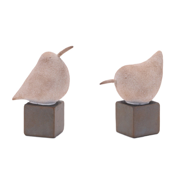 Melrose Bird on Base (Set of 2)