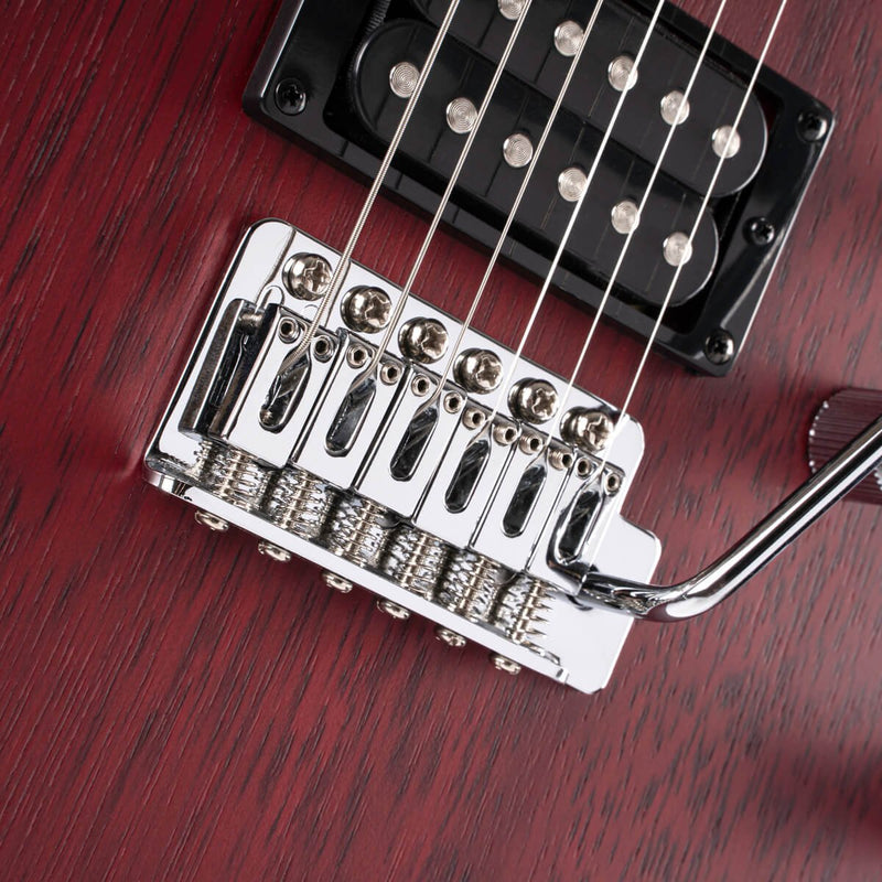 Cort X100 X Series Electric Guitar Open Pore Black Cherry X100OPBC
