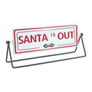 Melrose Reversible Christmas Sentiment Metal Table Sign (Set of 2)
