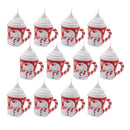 Melrose Peppermint Snowman Mug Ornament (Set of 12)