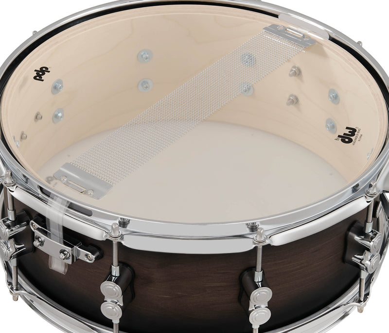 PDP Concept Maple 5.5x14 Snare Satin Charcoal Burst Lacquer - PDCM5514SSSCB