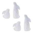 Melrose Carved Bunny Figurine (Set of 4) Multicolor Decor Home Accent