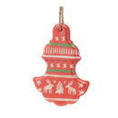 Melrose Metal Ornament with Nordic Pattern (Set of 4)