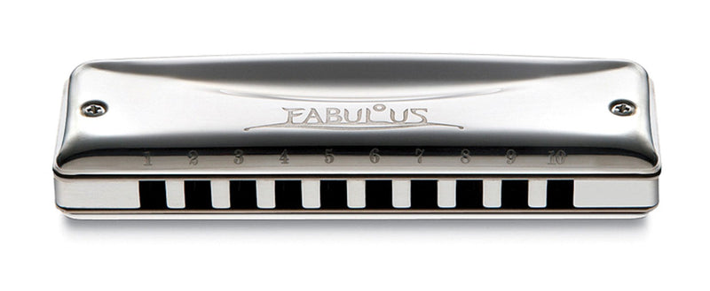 Suzuki F-20E-A Fabulous 10-Hole Diatonic Harmonica, Equal Temperament - Key of A