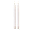 Melrose FIA Wick White Textured Taper Candle (Set of 2)