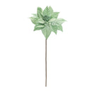 Melrose Glittered Poinsettia Flower Stem (Set of 6)