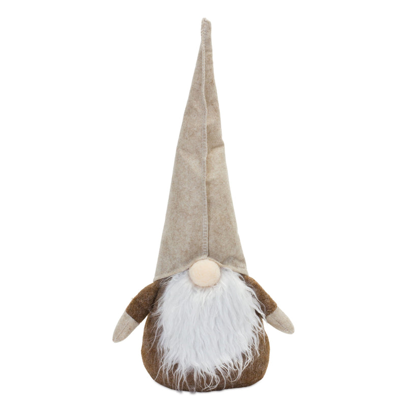 Melrose Plush Beige Gnome Shelf Sitter (Set of 2)