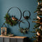 Melrose Iron Metal Rings Wall Display, Modern, Metal