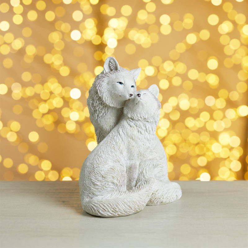 Melrose Winter Fox Couple Figurine (Set of 2)