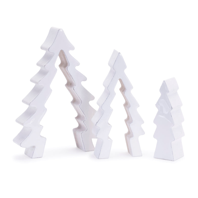 Melrose Wood Pine Tree Nesting Display (Set of 2)