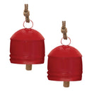 Melrose Rustic Metal Bell Ornament (Set of 2)