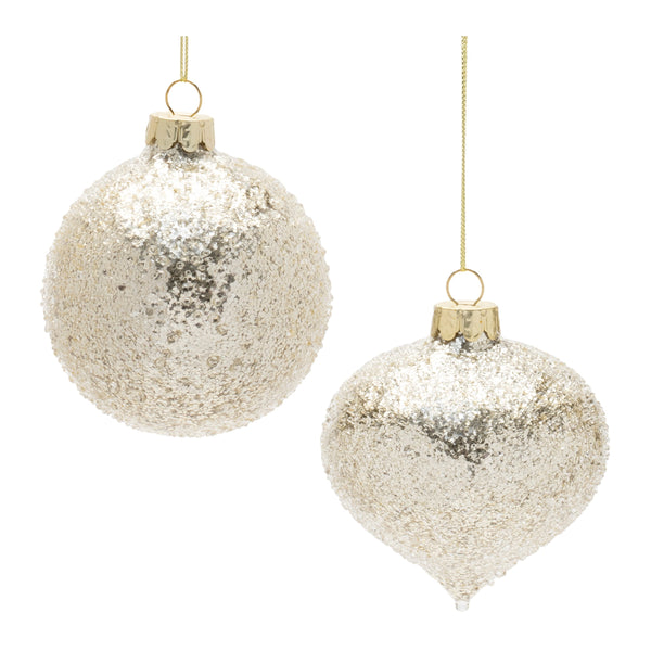 Melrose Beaded Glass Ornament (Set of 12)