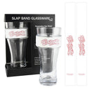 Iconic Concepts Aerosmith 2-Pack Slap Band & Pint Glass White w/ Red Logo