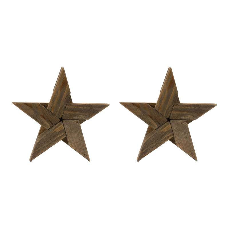 Melrose Pine Wood Star Decor Wall Decor, Rustic, Wood