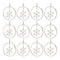 Melrose Jeweled Metal Hanging Snowflake Ornament (Set of 12)