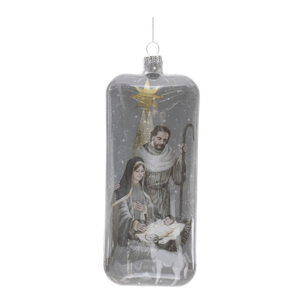 Glass Holy Family Ornament (Set of 6)