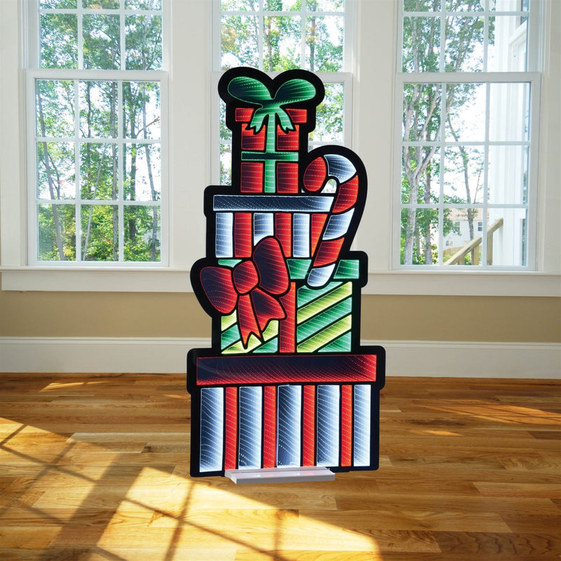 Melrose Package Stack and Candy Cane Ekkolight 47"H