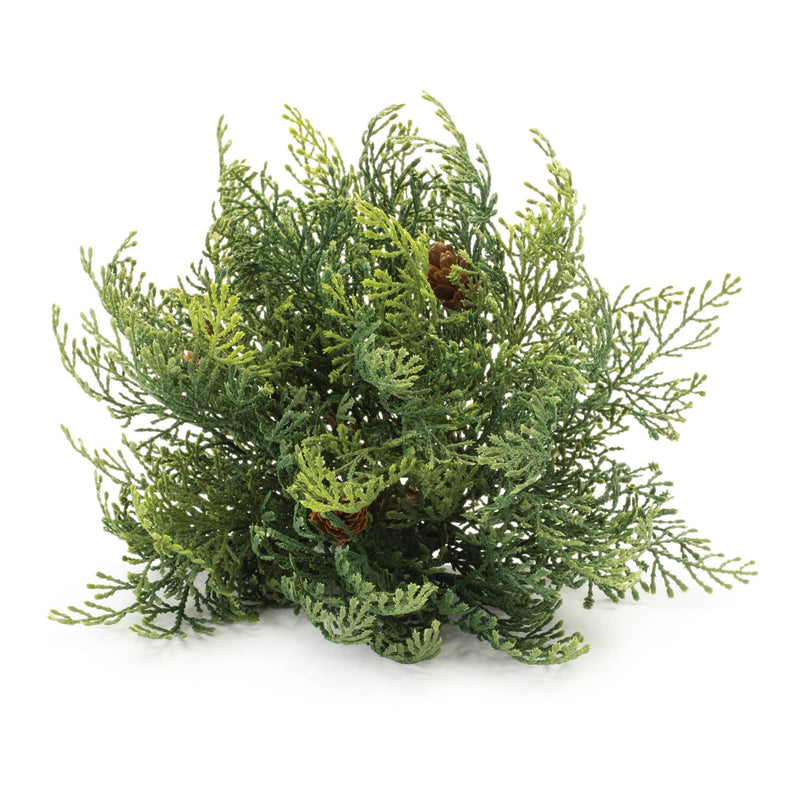 Melrose Cedar Pinecone Half Ord (Set of 2)
