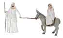 Melrose Holiday Family with Donkey and Baby Figurine 11"H
