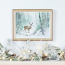 Melrose Flocked Long Needle Pine Garland 48"L