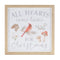 Melrose Framed Winter Cardinal Sentiment Print (Set of 3)