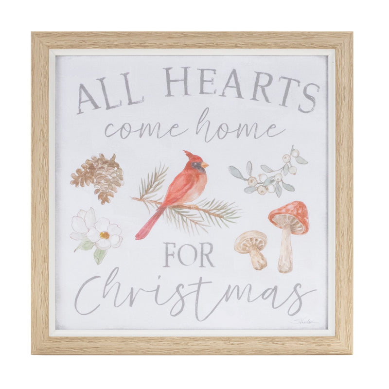 Melrose Framed Winter Cardinal Sentiment Print (Set of 3)