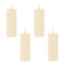 Melrose FIA Wick Ivory Pillar Candle (Set of 4)
