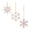 Melrose Jeweled Metal Snowflake Ornament (Set of 12)