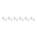 Melrose Frosted Snowflake and Tree Ball Ornament (Set of 12)