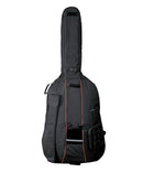 GEWA Premium 1/4 Double Bass Gig Bag w/ Back Pack Strap & 10mm Padding - Black