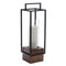 Melrose Wood Candle Holder with Iron Frame 20"H