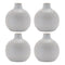 Melrose Notched Ceramic Bottle Vase (Set of 4)