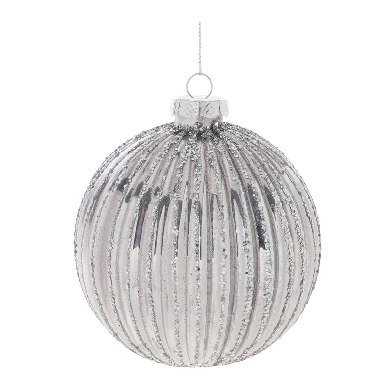 Melrose Glittered Glass Ball Ornament (Set of 6)