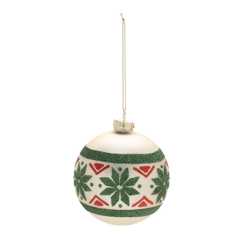 Melrose Nordic Glass Ball Ornament (Set of 6)