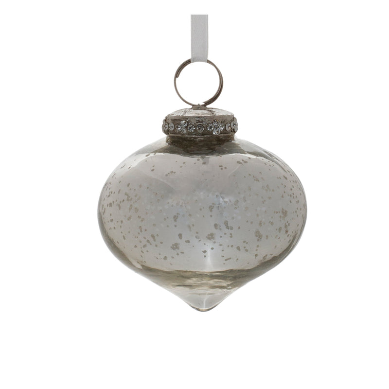 Melrose Grey Mercury Glass Ornament (Set of 6)