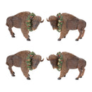 Melrose Winter Bison Figurine (Set of 4)