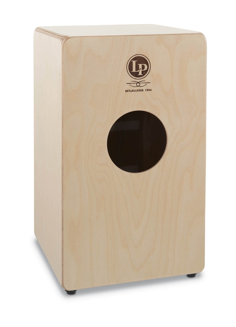 Latin Percussion LP1491BS Woodshop Cajon Birch w/ Black Stripe Artply Soundboard