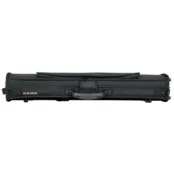 GEWA Oxford Oblong Violin Case 4/4 Black – Wooden Shell & Backpack Straps