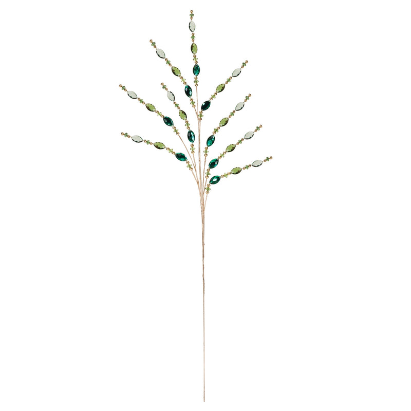 Melrose Green Jewel Bead Spray (Set of 2)