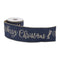 Melrose Embroidered Merry Christmas Wired Ribbon 4" x 5 Yds.